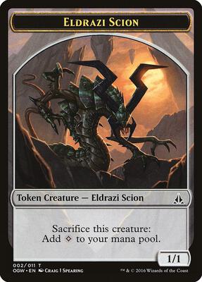 Eldrazi Scion Token (002) card from Oath of the Gatewatch
