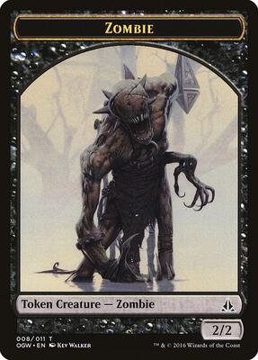 Zombie Token card from Oath of the Gatewatch