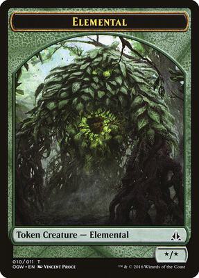 Elemental Token (010) card from Oath of the Gatewatch