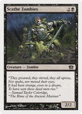Scathe Zombies card from 8th Edition