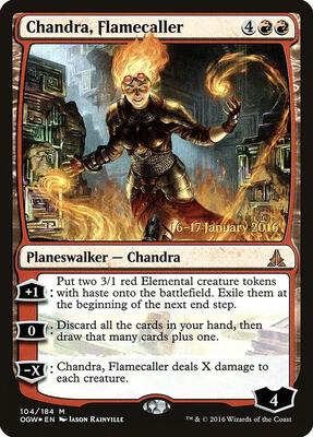 Chandra, Flamecaller card from Prerelease Cards