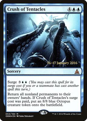 Crush of Tentacles card from Prerelease Cards