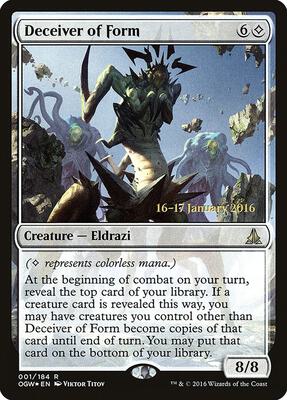 Deceiver of Form card from Prerelease Cards