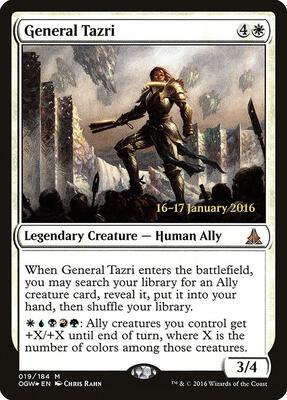 General Tazri card from Prerelease Cards