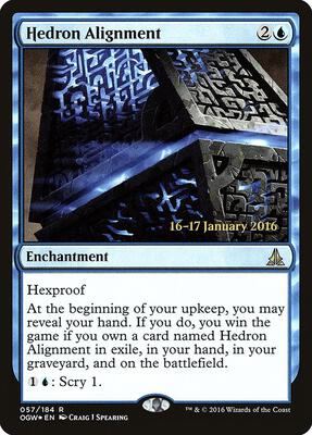 Hedron Alignment card from Prerelease Cards