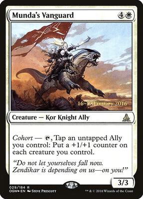 Munda's Vanguard card from Prerelease Cards
