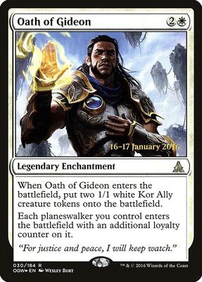 Oath of Gideon card from Prerelease Cards