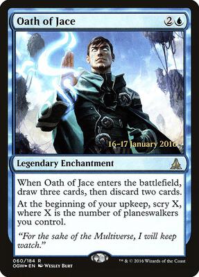 Oath of Jace card from Prerelease Cards