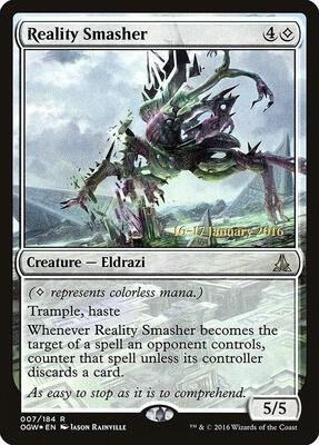 Reality Smasher card from Prerelease Cards