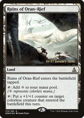Ruins of Oran-Rief card from Prerelease Cards