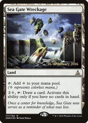 Sea Gate Wreckage card from Prerelease Cards