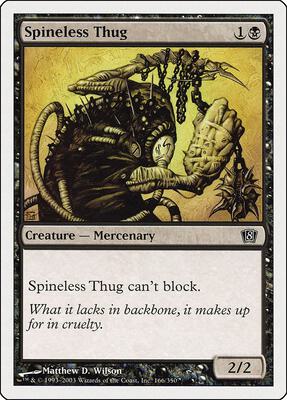 Spineless Thug card from 8th Edition
