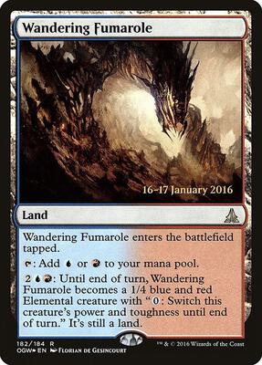 Wandering Fumarole card from Prerelease Cards