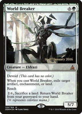 World Breaker card from Prerelease Cards