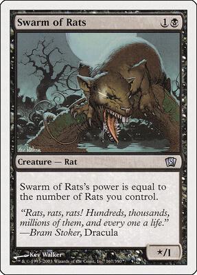 Swarm of Rats card from 8th Edition