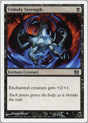 Unholy Strength card from 8th Edition