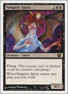 Vampiric Spirit card from 8th Edition
