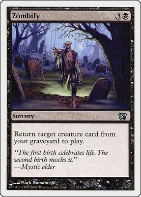 Zombify card from 8th Edition