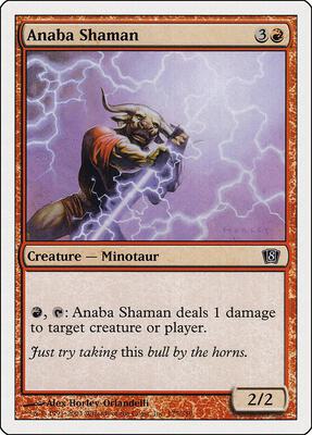 Anaba Shaman card from 8th Edition