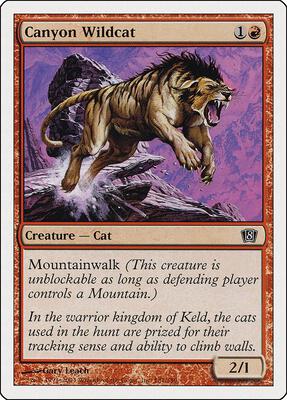 Canyon Wildcat card from 8th Edition