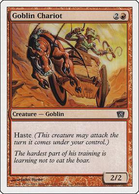 Goblin Chariot card from 8th Edition