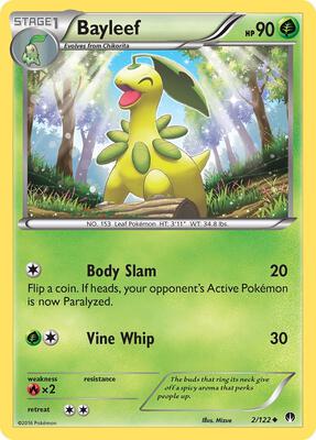 Bayleef card from XY - BREAKpoint