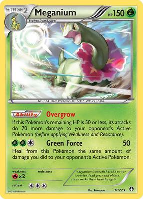 Meganium card from XY - BREAKpoint