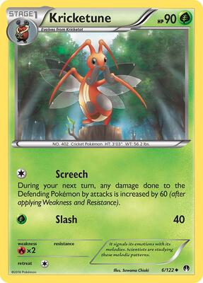 Kricketune card from XY - BREAKpoint