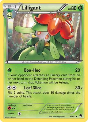 Lilligant card from XY - BREAKpoint