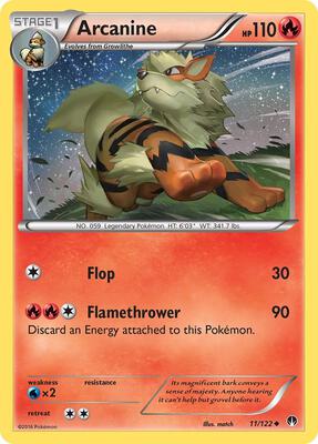 Arcanine card from XY - BREAKpoint