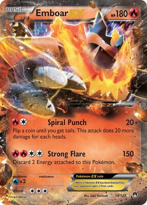 Emboar EX card from XY - BREAKpoint
