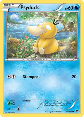 Psyduck card from XY - BREAKpoint