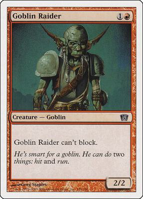 Goblin Raider card from 8th Edition