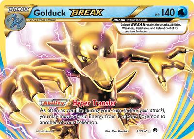 Golduck BREAK card from XY - BREAKpoint