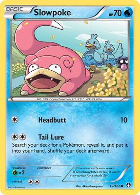 Slowpoke card from XY - BREAKpoint