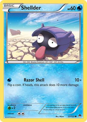 Shellder (22) card from XY - BREAKpoint