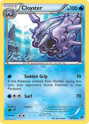 Cloyster card from XY - BREAKpoint