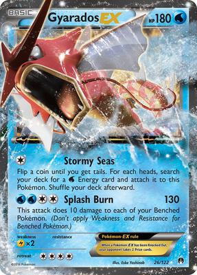 Gyarados EX card from XY - BREAKpoint