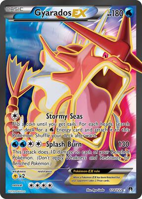 Gyarados EX (Full Art) card from XY - BREAKpoint