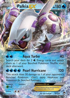Palkia EX card from XY - BREAKpoint
