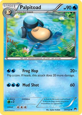 Palpitoad card from XY - BREAKpoint