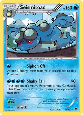 Seismitoad card from XY - BREAKpoint