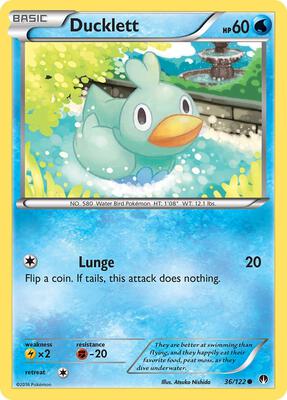 Ducklett card from XY - BREAKpoint