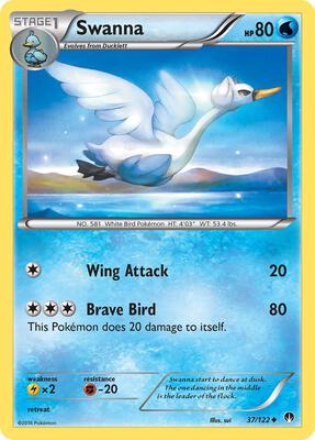 Swanna card from XY - BREAKpoint