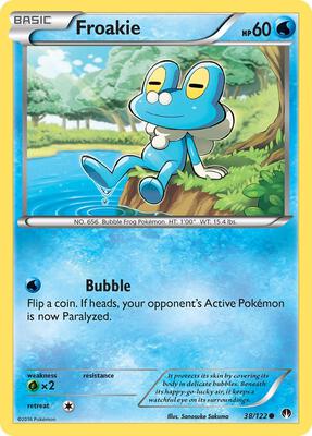 Froakie card from XY - BREAKpoint
