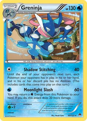 Greninja card from XY - BREAKpoint