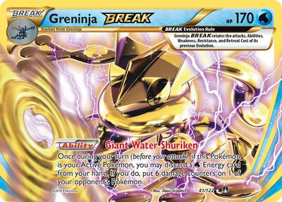 Greninja BREAK card from XY - BREAKpoint