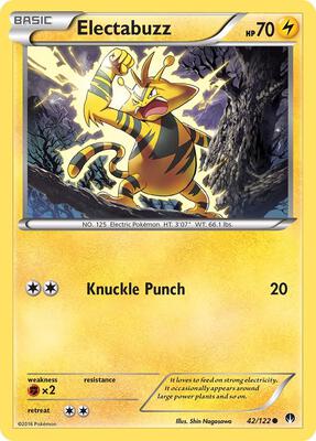 Electabuzz card from XY - BREAKpoint