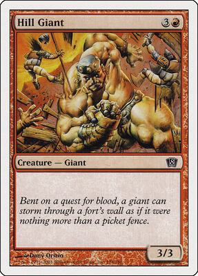 Hill Giant card from 8th Edition