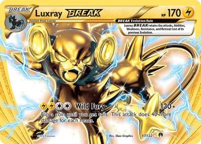 Luxray BREAK card from XY - BREAKpoint